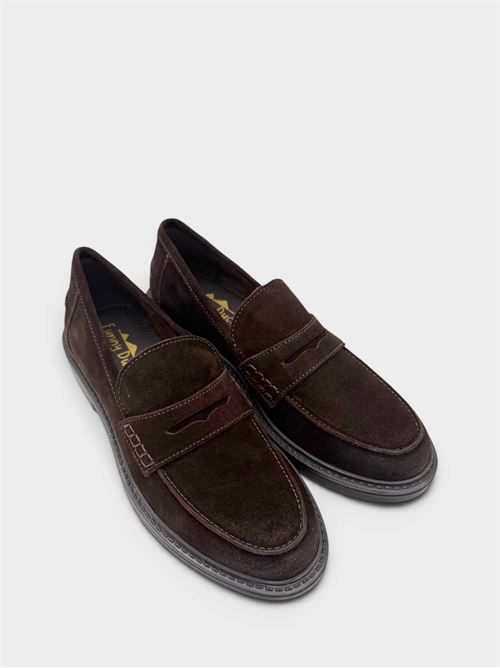 Mocassino in camoscio marrone scuro FUNNY DUCK | VR60006401CAMOSCIODARK BROWN